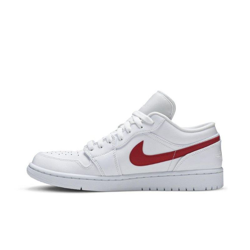 Air Jordan 1 Lav Hvit Rød Damesko