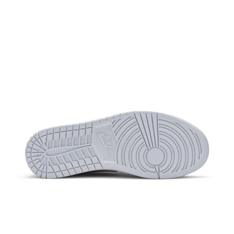 Air Jordan 1 Lav Hvit Rød Damesko