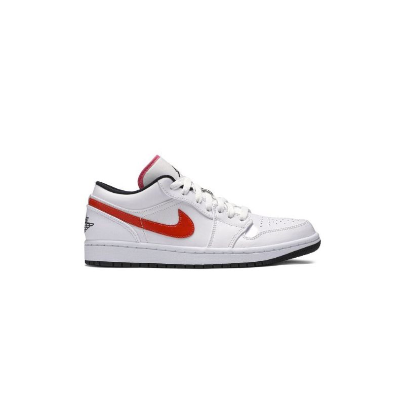 Air Jordan 1 Lav Hvit Rød Svart Herresko