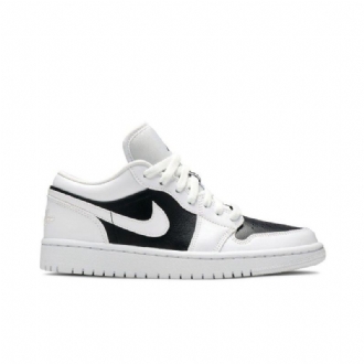 Air Jordan 1 Lav Hvit Svart Damesko