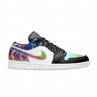 Air Jordan 1 Lav Hvit Svart Flerfarget Herresko