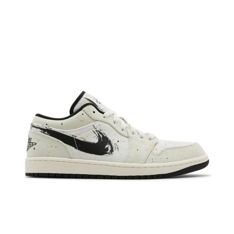 Air Jordan 1 Lav Hvit Svart Herresko