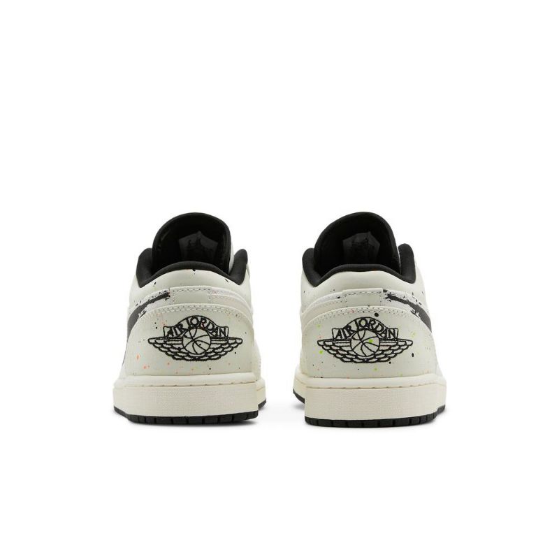 Air Jordan 1 Lav Hvit Svart Herresko