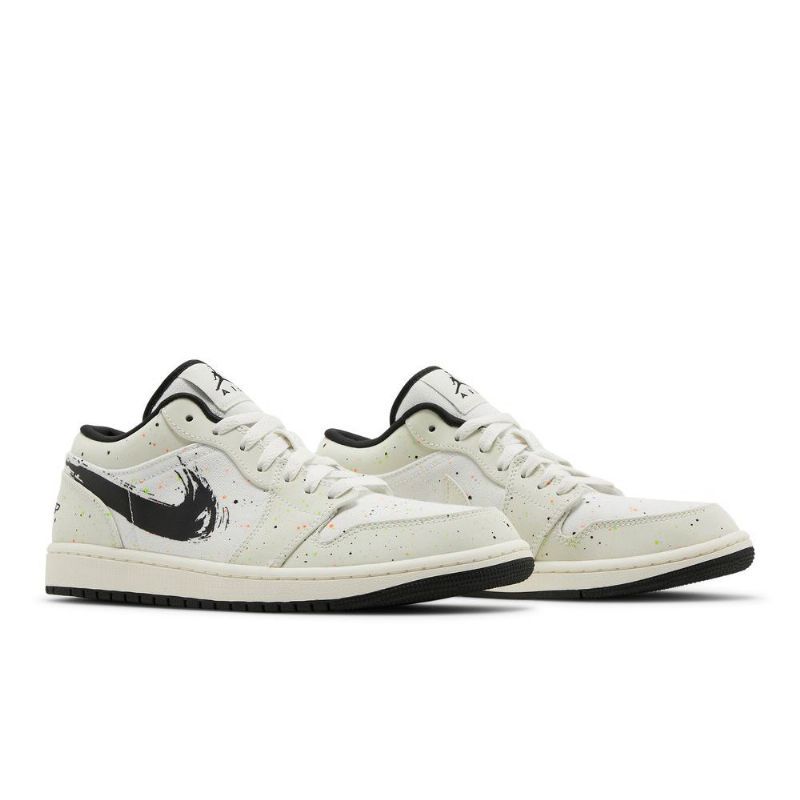 Air Jordan 1 Lav Hvit Svart Herresko