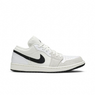 Air Jordan 1 Lav Hvit Svart Herresko
