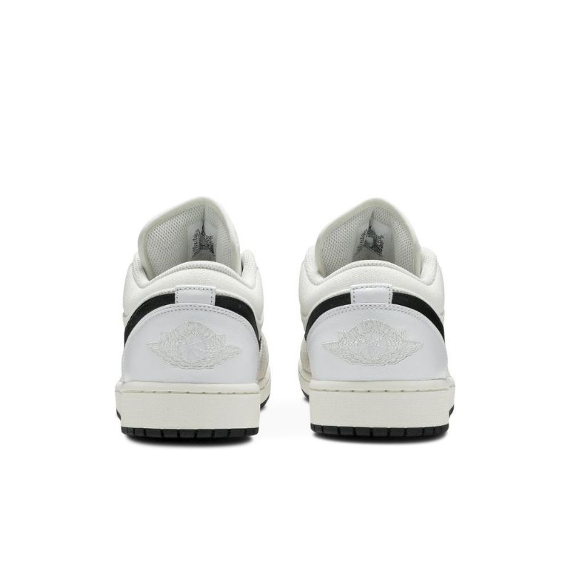 Air Jordan 1 Lav Hvit Svart Herresko