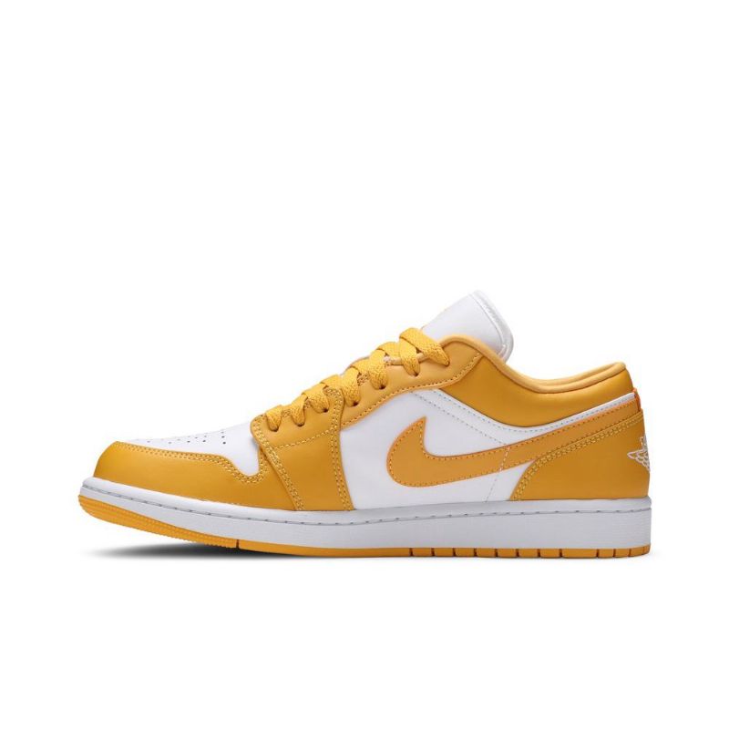 Air Jordan 1 Lav Hvitt Gull Herresko