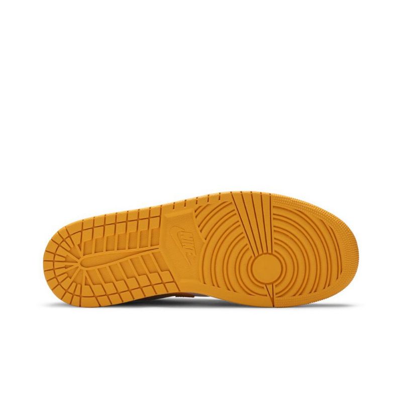 Air Jordan 1 Lav Hvitt Gull Herresko