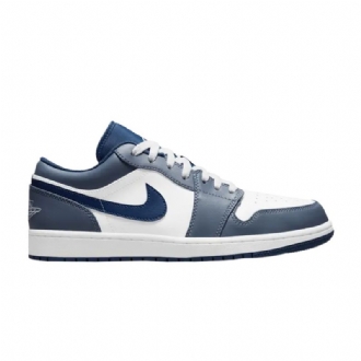 Air Jordan 1 Lav Marine Hvit Blå Herresko