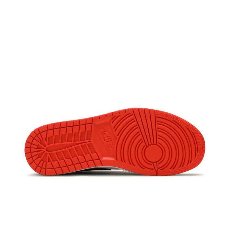 Air Jordan 1 Lav Og Oransje Hvit Svart Damesko