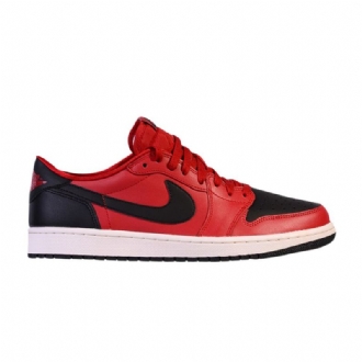 Air Jordan 1 Lav Og Rød Svart Hvit Herresko