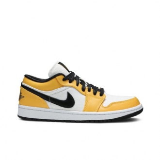 Air Jordan 1 Lav Oransje Hvit Svart Damesko