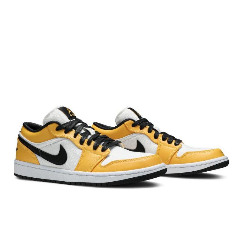 Air Jordan 1 Lav Oransje Hvit Svart Damesko