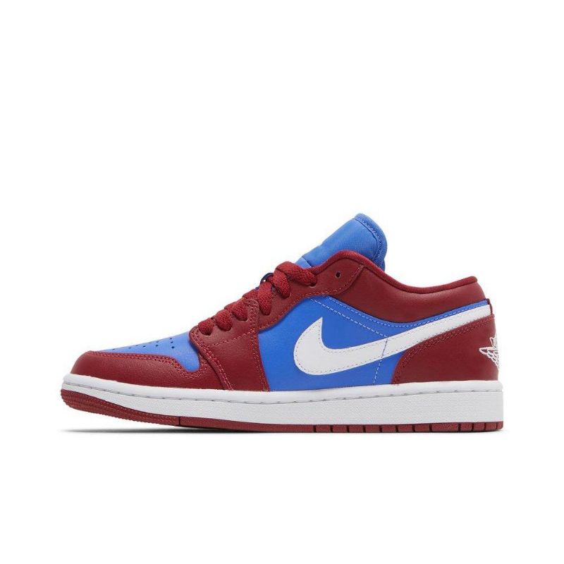 Air Jordan 1 Lav Rød Blå Hvit Damesko