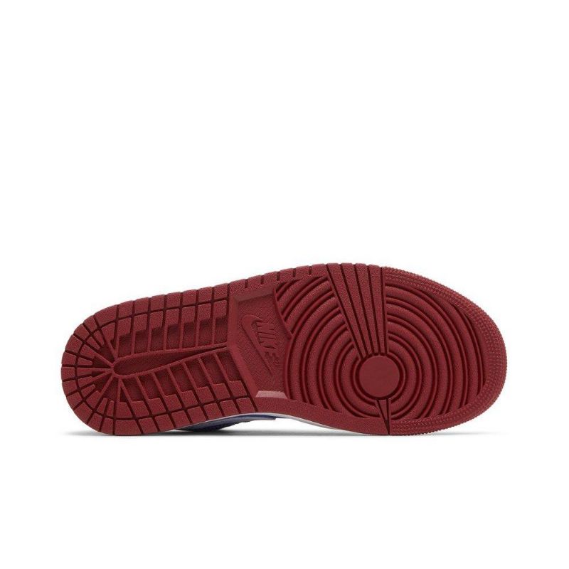 Air Jordan 1 Lav Rød Blå Hvit Damesko