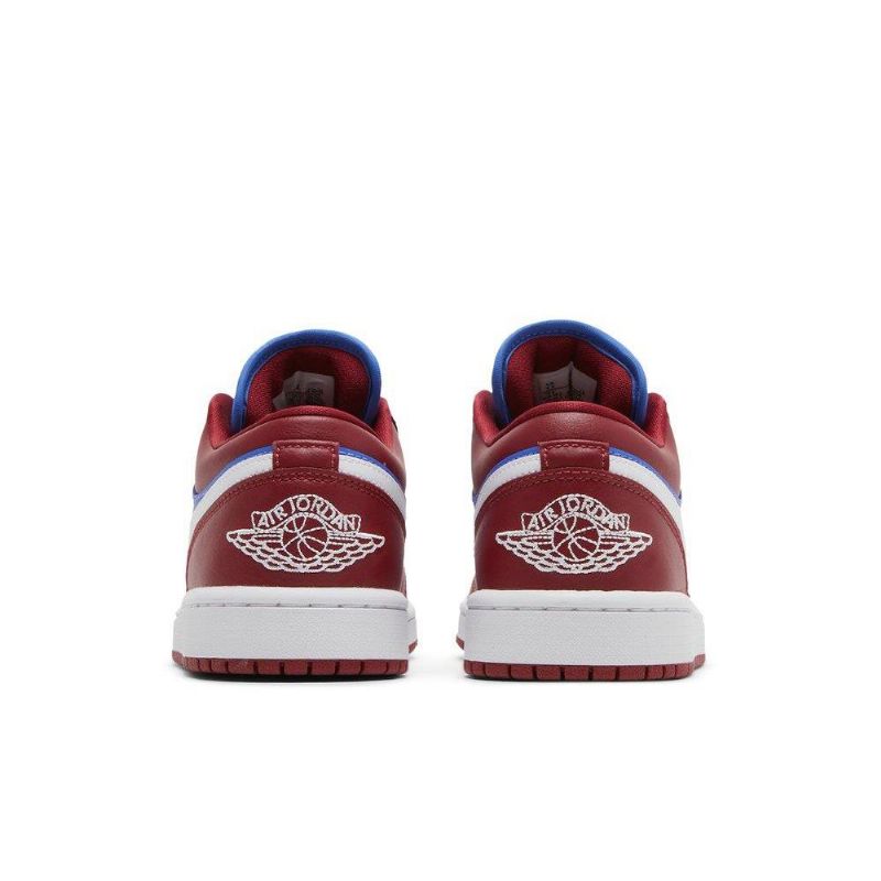 Air Jordan 1 Lav Rød Blå Hvit Damesko