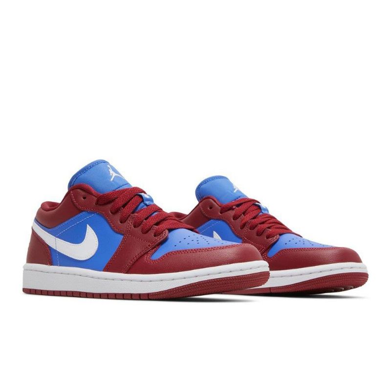 Air Jordan 1 Lav Rød Blå Hvit Damesko