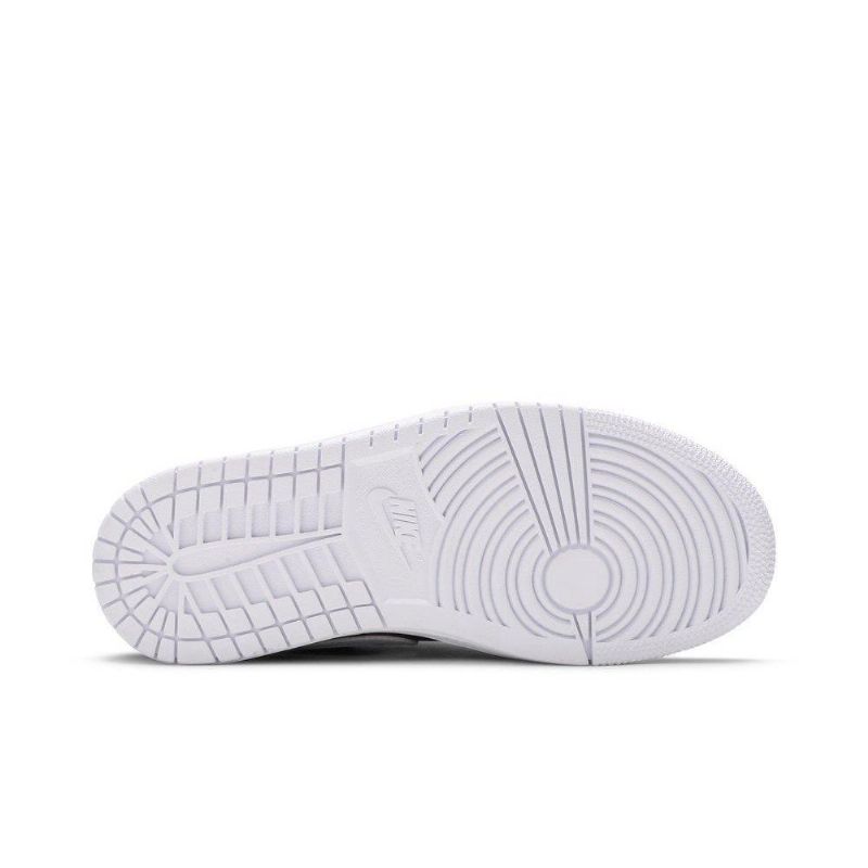 Air Jordan 1 Lav Rød Hvit Svart Damesko