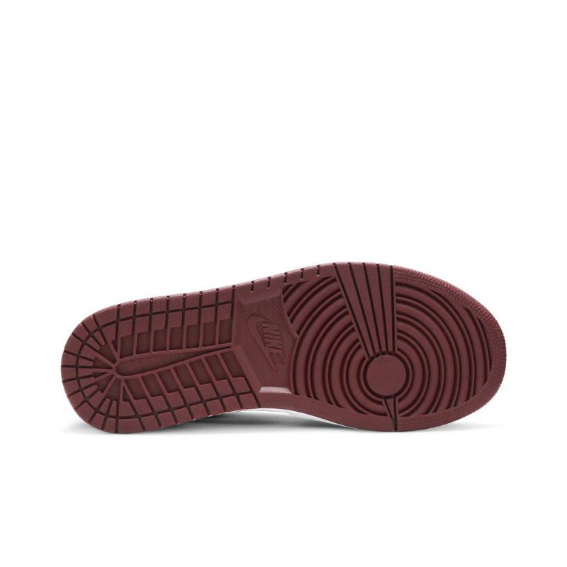 Air Jordan 1 Lav Rød Hvit Svart Herresko