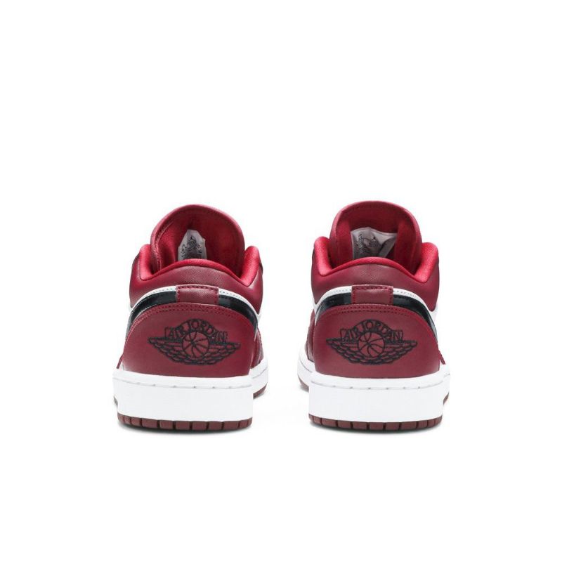 Air Jordan 1 Lav Rød Hvit Svart Herresko