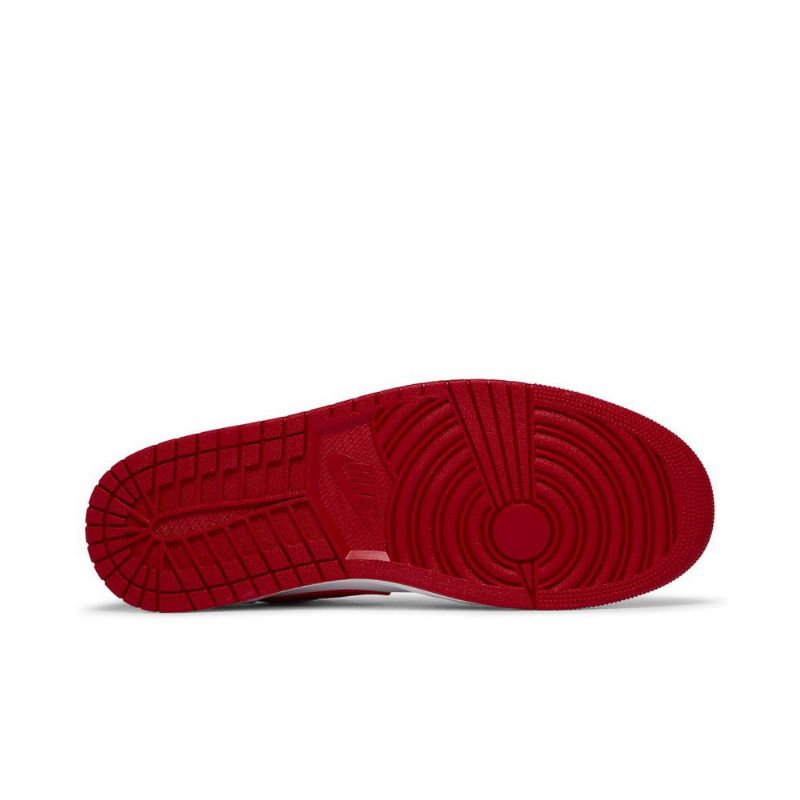 Air Jordan 1 Lav Rød Hvit Svart Herresko
