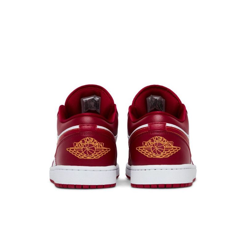 Air Jordan 1 Lav Rød Hvitt Gull Herresko