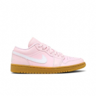 Air Jordan 1 Lav Rosa Hvit Brun Damesko