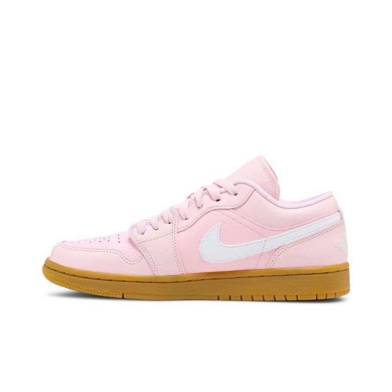Air Jordan 1 Lav Rosa Hvit Brun Damesko