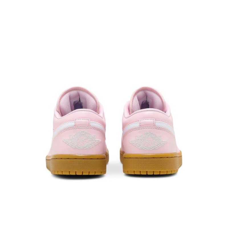 Air Jordan 1 Lav Rosa Hvit Brun Damesko