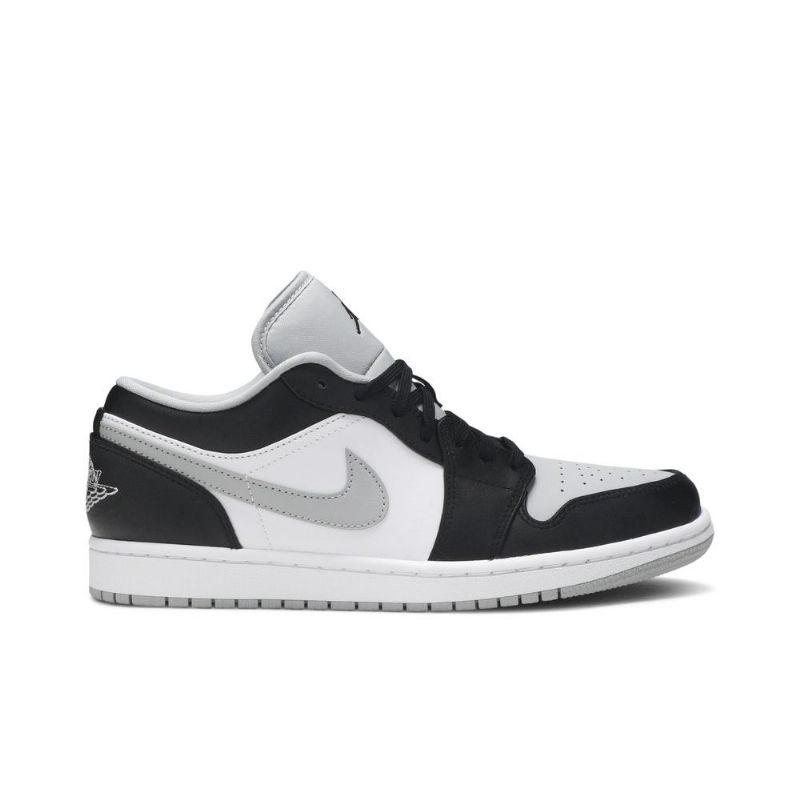 Air Jordan 1 Lav Svart Grå Hvit Herresko