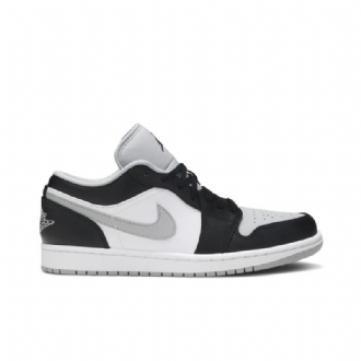 Air Jordan 1 Lav Svart Grå Hvit Herresko