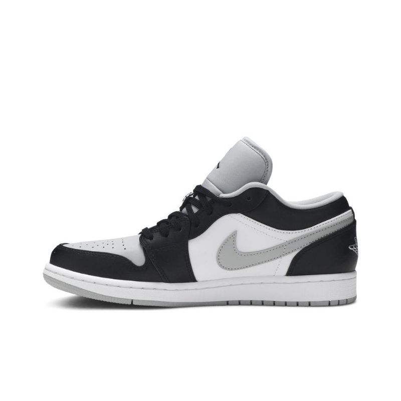 Air Jordan 1 Lav Svart Grå Hvit Herresko