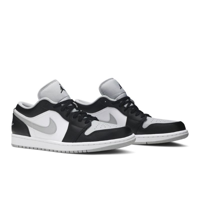 Air Jordan 1 Lav Svart Grå Hvit Herresko