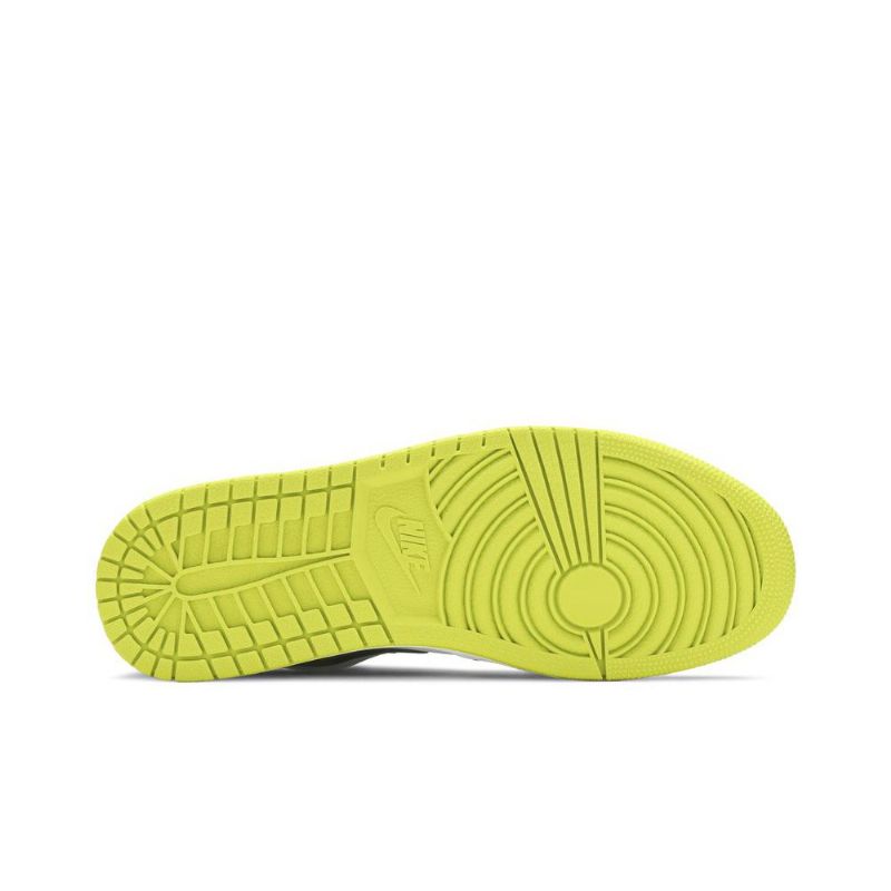 Air Jordan 1 Lav Svart Grønn Hvit Herresko