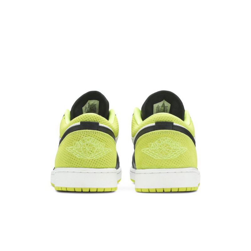 Air Jordan 1 Lav Svart Grønn Hvit Herresko