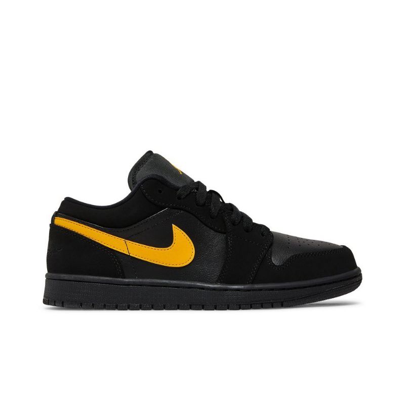 Air Jordan 1 Lav Svart Gull Herresko