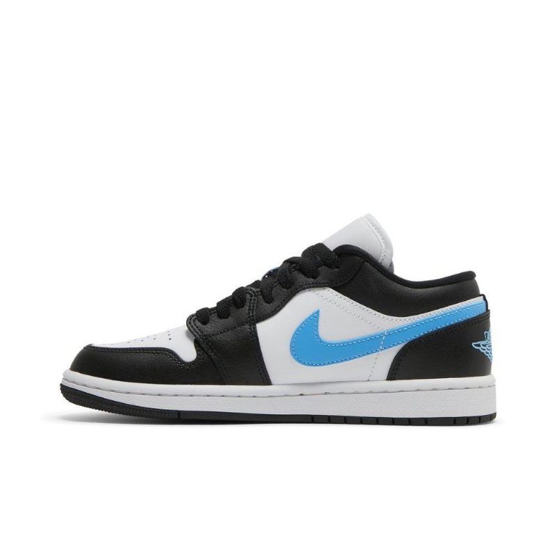 Air Jordan 1 Lav Svart Hvit Blå Damesko