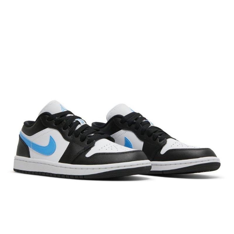 Air Jordan 1 Lav Svart Hvit Blå Damesko