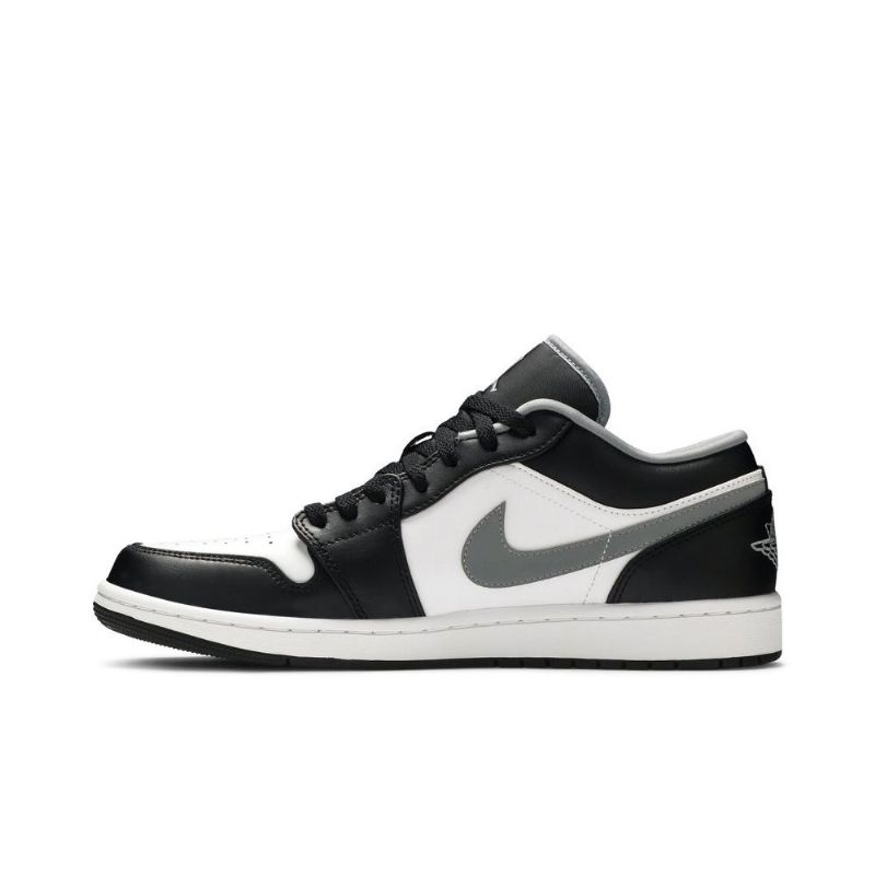 Air Jordan 1 Lav Svart Hvit Grå Herresko