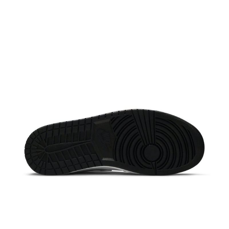 Air Jordan 1 Lav Svart Hvit Grå Herresko