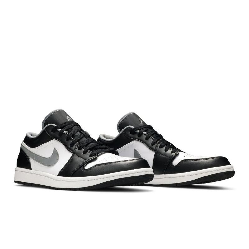 Air Jordan 1 Lav Svart Hvit Grå Herresko