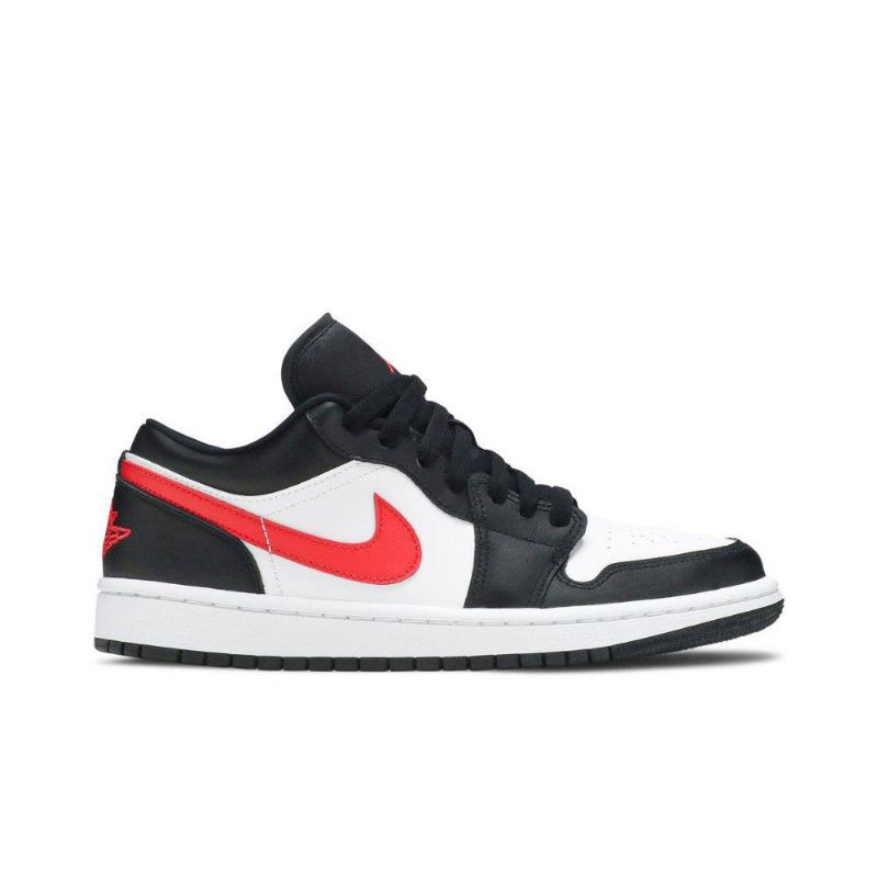 Air Jordan 1 Lav Svart Hvit Rød Damesko