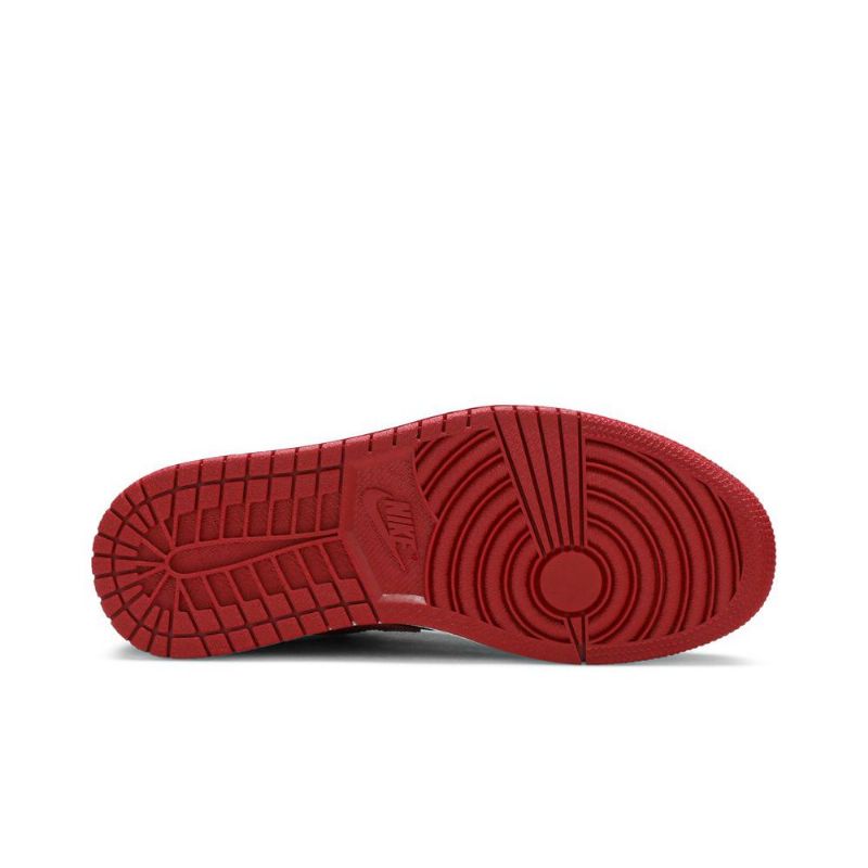 Air Jordan 1 Lav Svart Rød Herresko