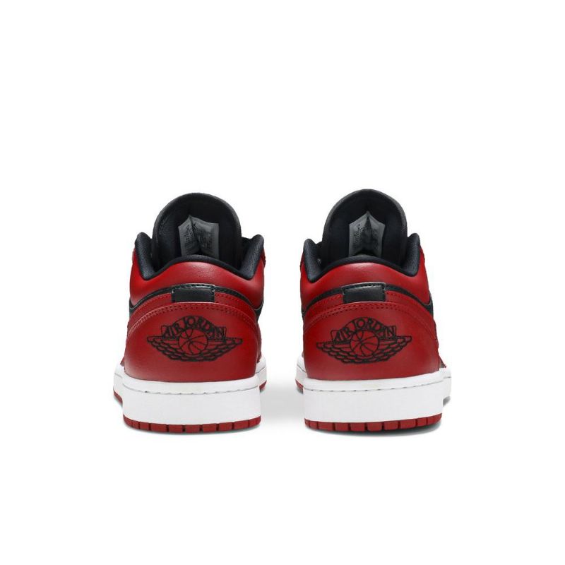 Air Jordan 1 Lav Svart Rød Herresko