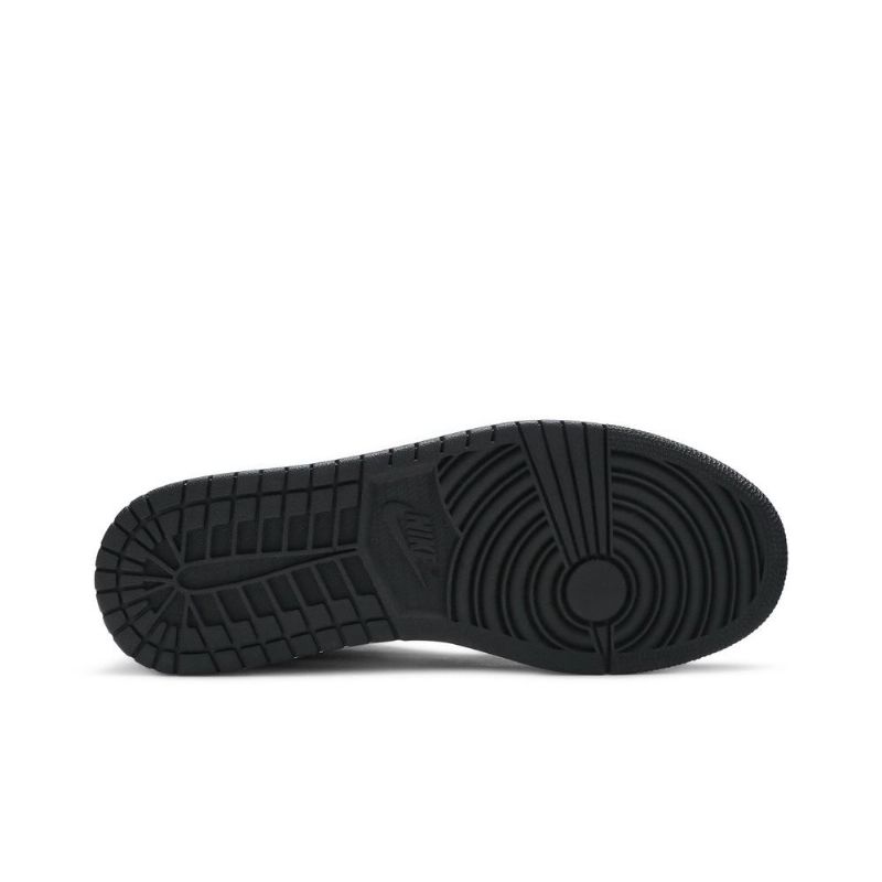 Air Jordan 1 Lav Svart Rød Sølv Hvit Herresko