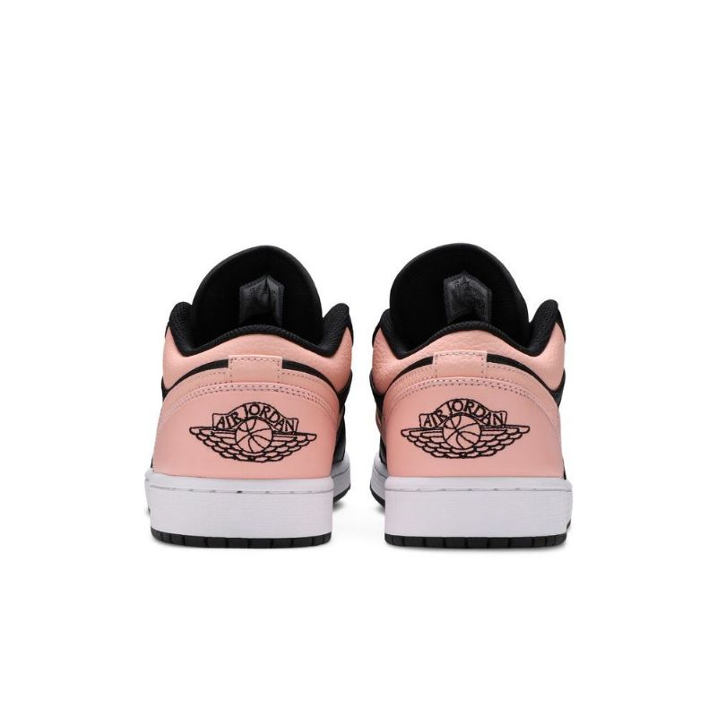 Air Jordan 1 Lav Svart Rosa Hvit Herresko