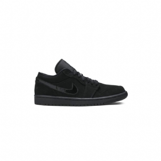 Air Jordan 1 Lave Svarte Sko Herre