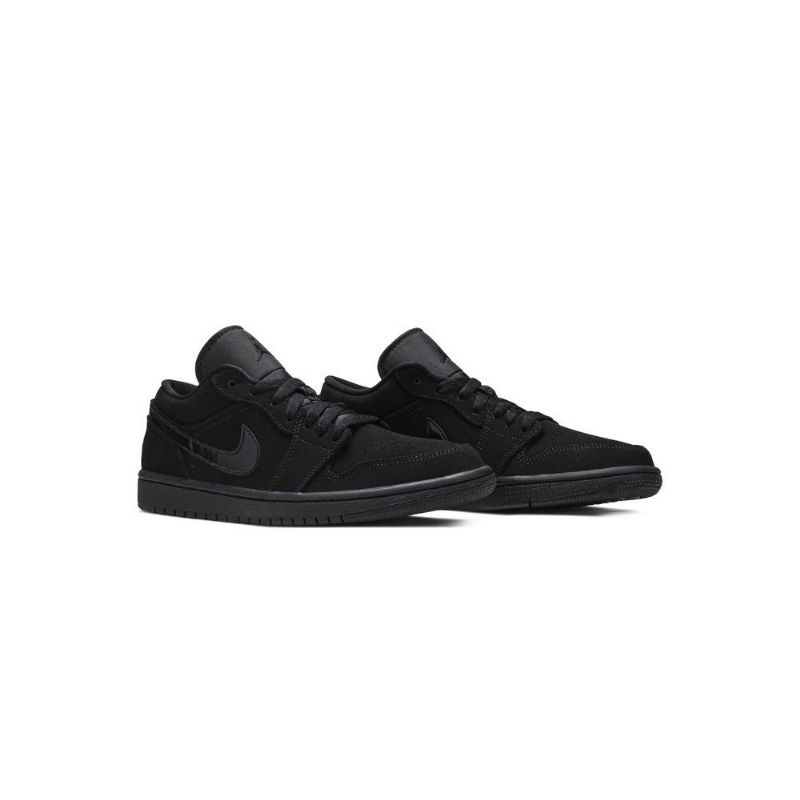 Air Jordan 1 Lave Svarte Sko Herre