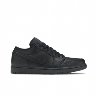 Air Jordan 1 Lave Svarte Sko Herre
