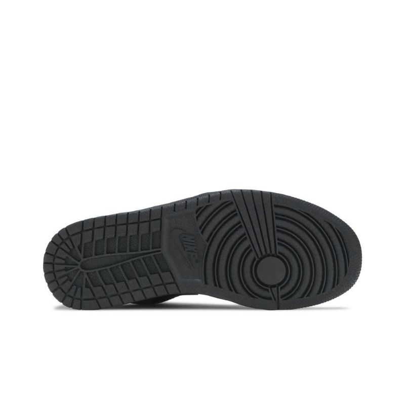 Air Jordan 1 Lave Svarte Sko Herre